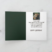 Über dem Hügel ernsthaft Big Cat Nickerchen Karte (Innenseite)