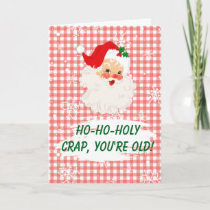 Über dem Hügel Funny Christmas Geburtstag Karte