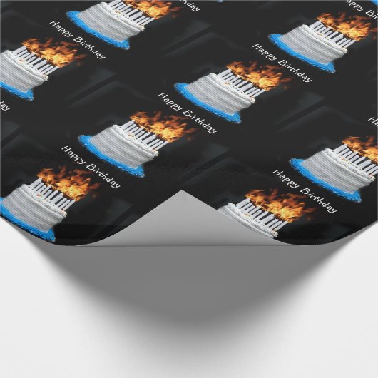 Über dem Hügel Geburtstag Geschenkpapier (Ecke)