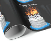 Über dem Hügel Geburtstag Geschenkpapier (Rolleneckpunkt)