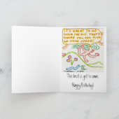 Über dem Hügel - Geburtstag Karte (Innenseite)