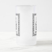 Über dem Hügel-Geburtstag Kuchen Mattglas Bierglas (Mittel)