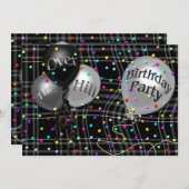 ÜBER DEM HÜGEL - GEBURTSTAGLICHE EINLADUNG (Vorne/Hinten)