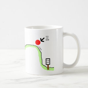 Über dem Hügel - Geburtstags-Spaß Kaffeetasse