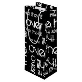 Über dem Hügel Geschenktüte Für Weinflaschen (Rückseite Schrägansicht)