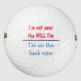Über dem Hügel Golfball