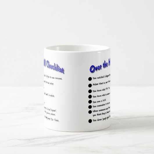 Über dem Hügel Kaffeetasse (Mittel)