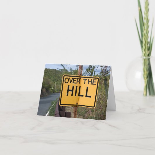 Über dem Hügel Karte (Vorderseite)