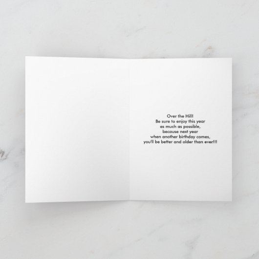 Über dem Hügel Karte (Innenseite)