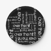 Über dem Hügel Pappteller (Vorderseite)