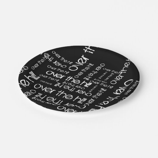 Über dem Hügel Pappteller (Schrägansicht)