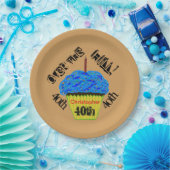 Über dem Hügel Personalisierte Blue Cupcake Teller (Party)