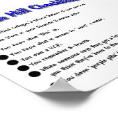 Über dem Hügel Poster (Ecke)