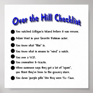 Über dem Hügel Poster