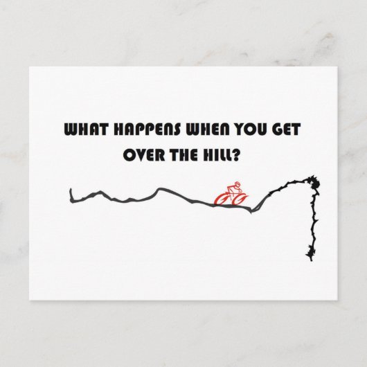 Über dem Hügel Postkarte (Vorderseite)