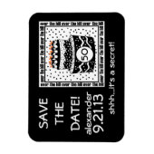 Über dem Hügel Save the Date Magnet (Vertikal)