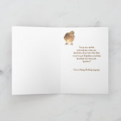 Über dem Hügel Schwager zum Geburtstag Fun Duck Karte (Innenseite)