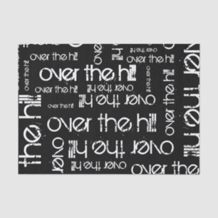 Über dem Hügel Seidenpapier