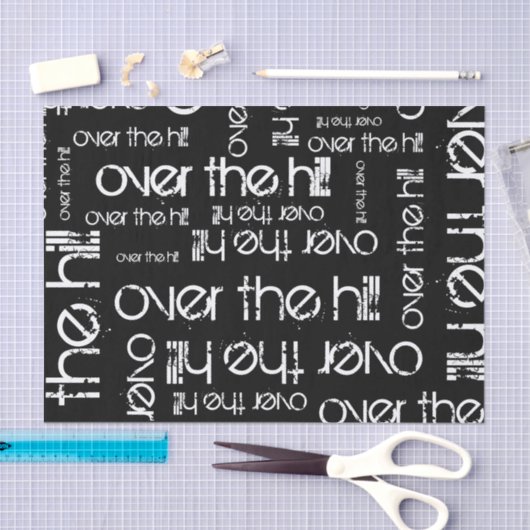 Über dem Hügel Seidenpapier (Handwerk)