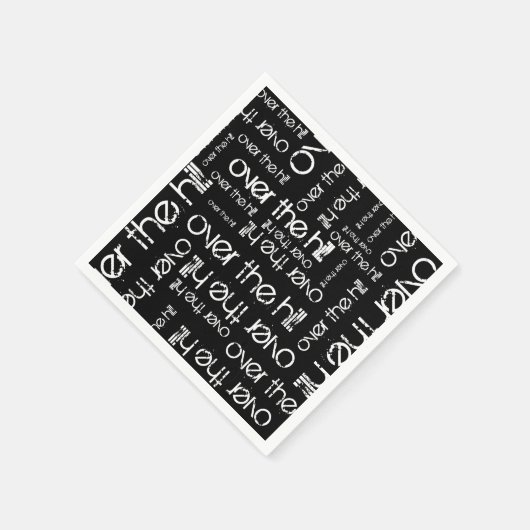 Über dem Hügel Serviette (Ecke)