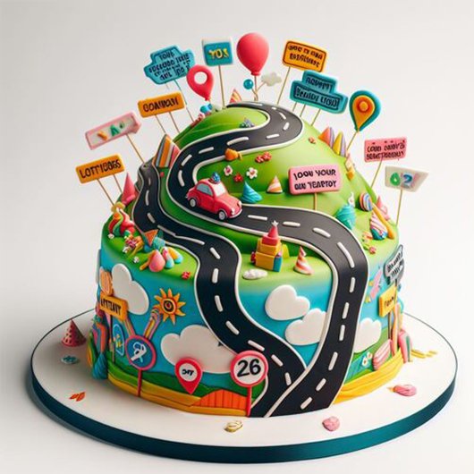 ÜBER DEM HÜGEL SPASS GEBURTSTAGSKUCH KARTE