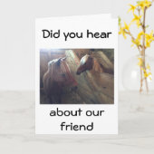 ÜBER DEM HÜGEL SPASS VON ZWEI TALKPFERDEN KARTE (Gelbe Blume)