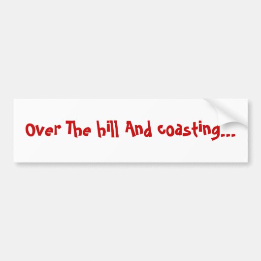 Über dem Hügel und dem Die Küste entlangfahren… Autoaufkleber (Vorne)