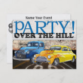 Über dem Hügel - Vintage Cars - SRF Einladung (Vorne/Hinten)