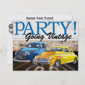 Über dem Hügel - Vintage Cars - SRF Einladung (Vorne/Hinten)