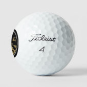 Über dem Hügel zum Geburtstag Golfer Golfball (Logo)