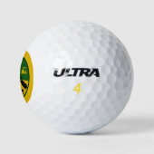 Über dem Hügel zum Geburtstag Golfer Golfball (Logo)