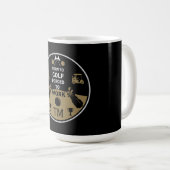 Über dem Hügel zum Geburtstag Golfer Kaffeetasse (VorderseiteRechts)