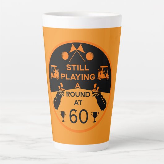 Über dem Hügel zum Geburtstag Golfer Milchtasse (Vorderseite)