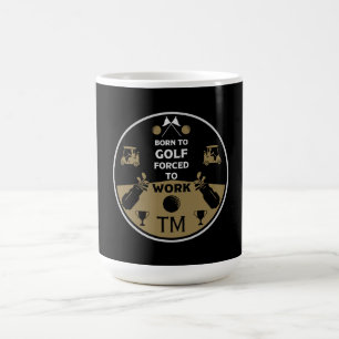 Über dem Hügel zum Geburtstag Golfer Verwandlungstasse