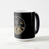 Über dem Hügel zum Geburtstag Golfer Verwandlungstasse (VorderseiteRechts)