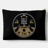 Über dem Hügel zum Geburtstag Golfer Zubehörtasche (Rückseite)