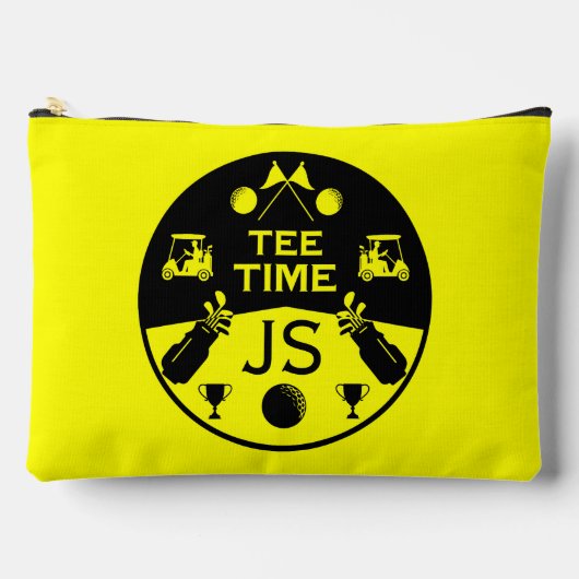 Über dem Hügel zum Geburtstag Golfer Zubehörtasche (Vorderseite)