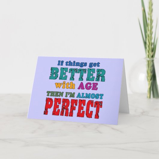 Über dem Hügel zum Geburtstag Spaß Karte (Vorderseite)