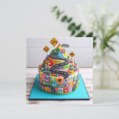 ÜBER DEM HÜLLENGEBURTSTAGSKANA KARTE (Stehend Vorderseite)