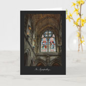 Über dem Kapellaltar - im Beileid Karte (Gelbe Blume)