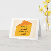 ÜBER DEM KÄSE IST "BLAU" SIND "SIE" KARTE (Gelbe Blume)