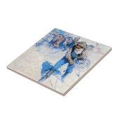 Über dem Meer der Runde Fliese (Seite)