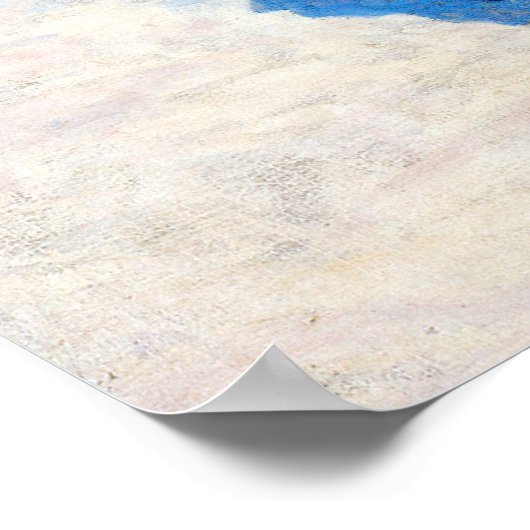 Über dem Meer der Runde Poster (Ecke)