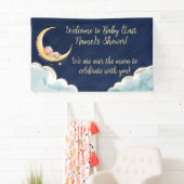 Über dem Mond Baby Celestial-Themed Baby Dusche Banner (Insitu)