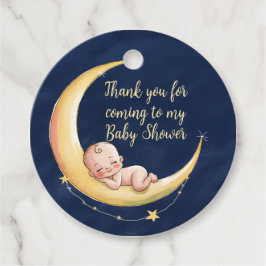 Über dem Mond Baby Celestial-Themed Baby Dusche Geschenkanhänger