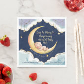 Über dem Mond Baby Celestial-Themed Baby Dusche Serviette (Beispiel)
