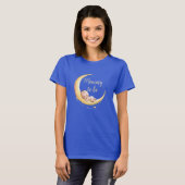 Über dem Mond Baby Celestial-Themed Baby Dusche T-Shirt (Vorne ganz)