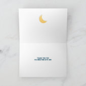 Über dem Mond Baby Dusche Danke Karte (Innenseite)