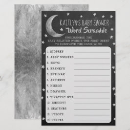 Über dem Mond | Baby Shooter Word Scramble Game