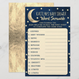 Über dem Mond | Baby Shooter Word Scramble Game